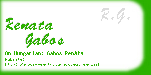 renata gabos business card